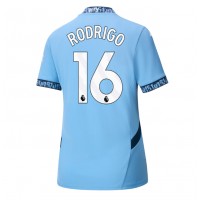 Manchester City Rodri Hernandez #16 Domáci Ženy futbalový dres 2024-25 Krátky Rukáv